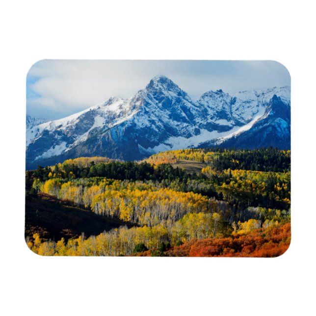 Snowy Mountain & Trees Magnet (Horizontal)
