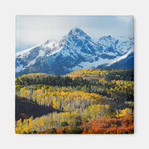 Snowy Mountain & Trees Magnet