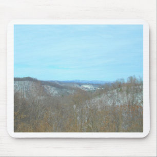 Snowy Mountain West Virginia Overlook Mouse Mat