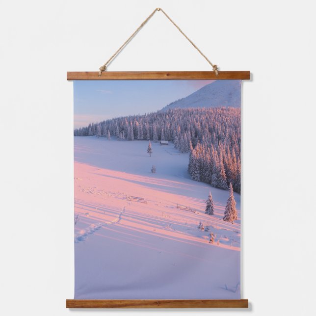 Snowy Mountains Hanging Tapestry (Front)