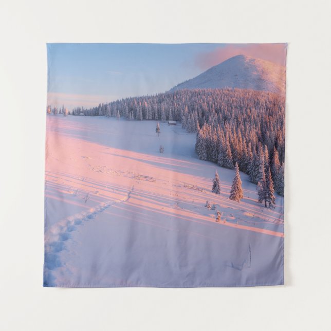 Snowy Mountains Tapestry (Front)