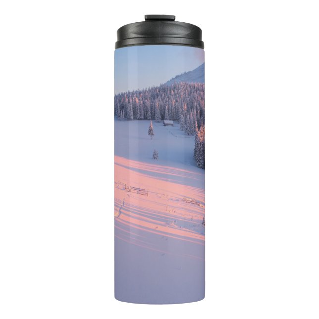 Snowy Mountains Thermal Tumbler (Front)