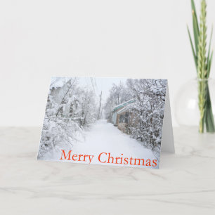 Snowy New Mexico Christmas Holiday Card