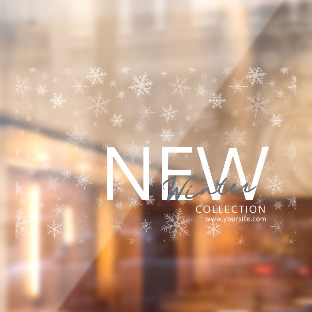 Snowy New Winter Collection Window Cling (Sheet 2)
