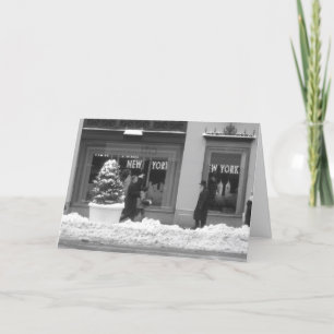 Snowy New York Christmas Card