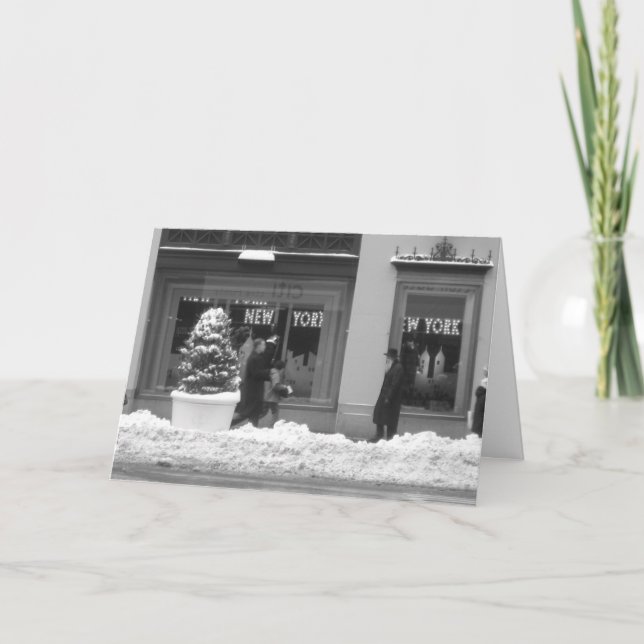 Snowy New York Christmas Card (Front)