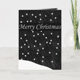 Snowy Night, Merry Christmas Greeting Card