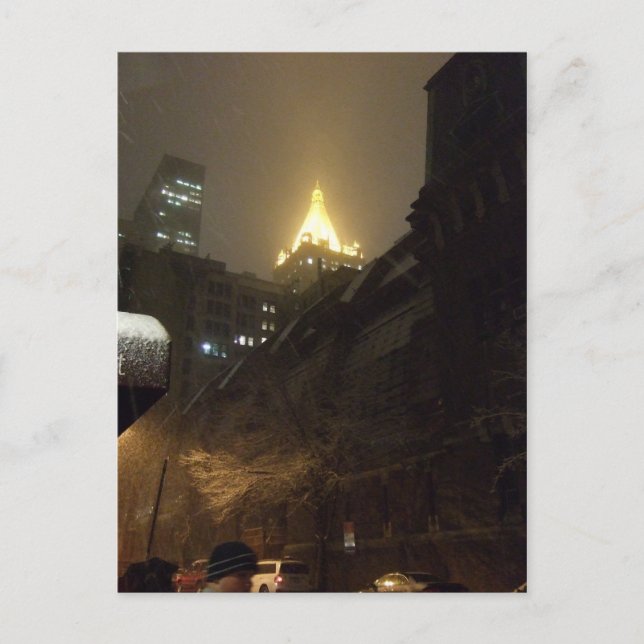 Snowy Night Postcard (Front)