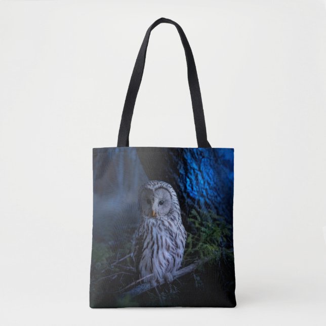 Snowy Owl at Night  Tote Bag (Front)