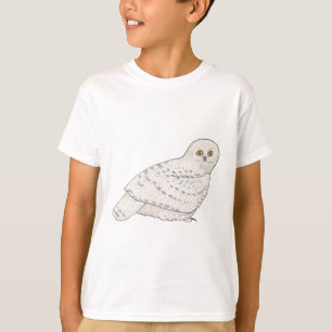 Snowy Owl bird species wildlife art T-Shirt