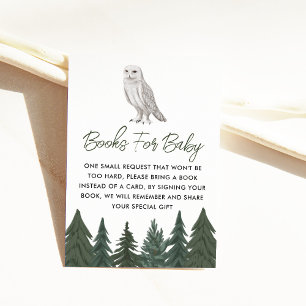 Snowy Owl Book Request Enclosure Card