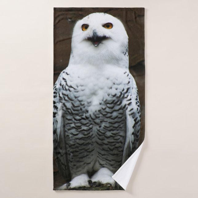 Snowy Owl btcnm Bath Towel Set (Bath Towel)