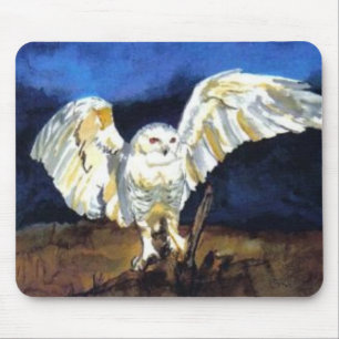 Snowy Owl by Paula Atwell Mouse Mat