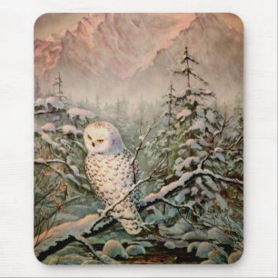 SNOWY OWL by SHARON SHARPE Mouse Mat