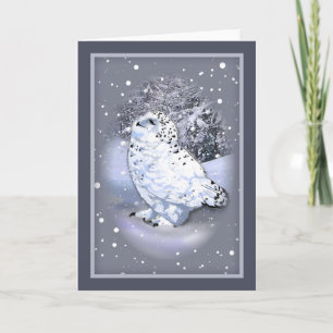 Snowy Owl Card