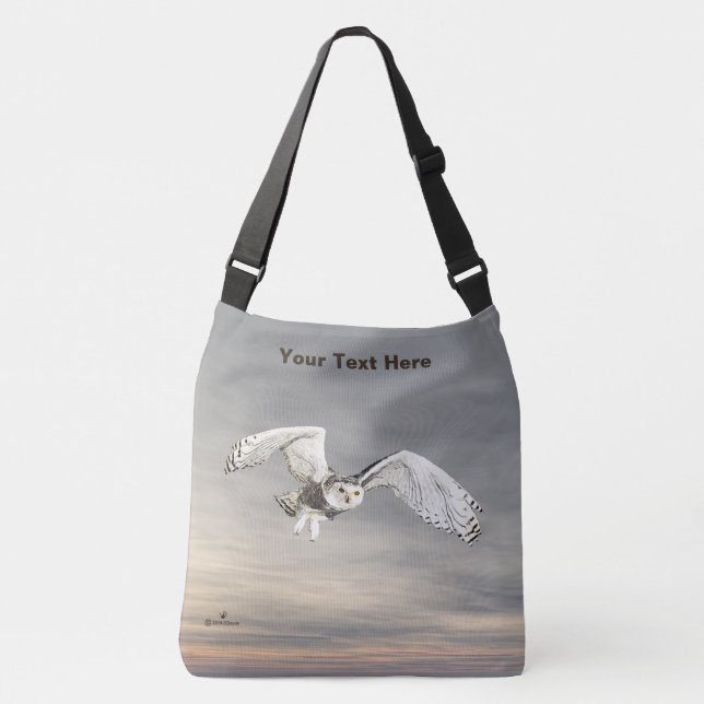 Snowy Owl Crossbody Bag (Front)