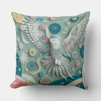 Snowy owl cushion