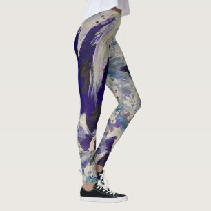 Snowy Owl Eyes Knowledge Animal Maureen Girard Leggings