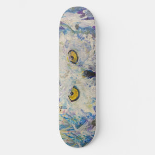 Snowy Owl Eyes Knowledge Animal Maureen Girard Skateboard