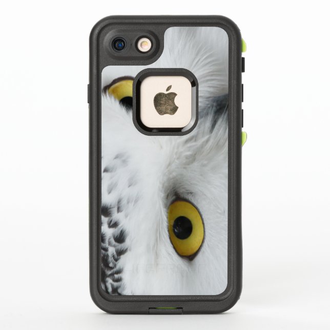Snowy Owl Eyes LifeProof iPhone Case (Back)