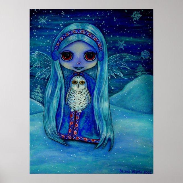 Snowy Owl Fairy Poster (Front)