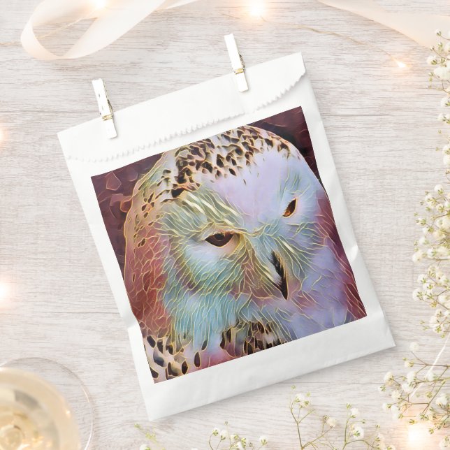 SNOWY OWL    FAVOUR BAGS (Clipped)