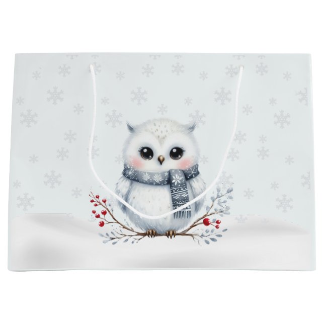 Snowy Owl Gift Bag (Front)