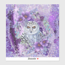 Snowy owl goddess art by Renee