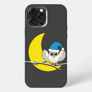 Snowy Owl in a New Moon Winter Night iPhone 13 Pro Max Case