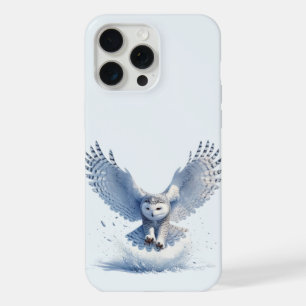Snowy Owl in the Midst of a Swoop iPhone 15 Pro Max Case