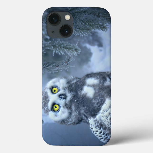 Snowy Owl in Winter Case-Mate iPhone Case (Back)