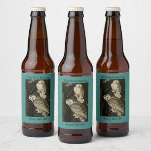 Snowy Owl, John James Audubon's Birds of America Beer Bottle Label