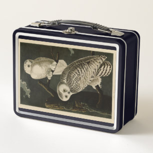 Snowy Owl, John James Audubon's Birds of America Metal Lunch Box