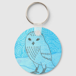 Snowy Owl Keychain