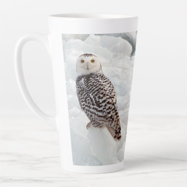 Snowy Owl latte mug (Left)