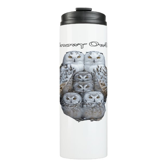 Snowy Owl Leak Proof Thermal Tumbler (Front)
