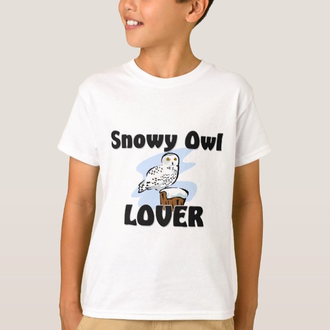 Snowy Owl Lover T-Shirt (Front)