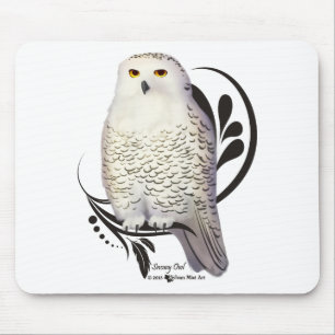 Snowy Owl Mouse Mat
