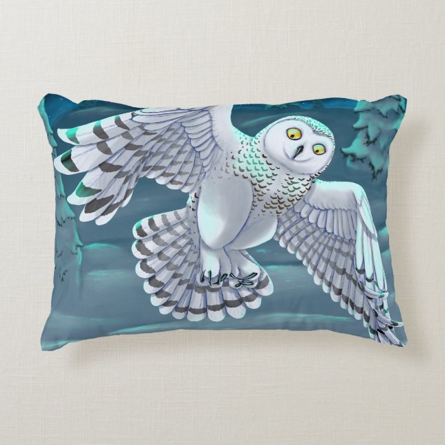 Snowy Owl pillow (Front)