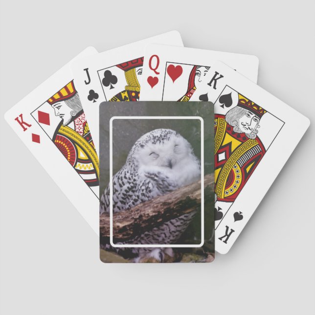 Snowy Owl Playing Cards (Back)