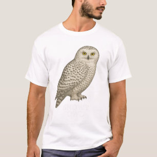 Snowy Owl T-Shirt: Bird of Prey Design for Nature  T-Shirt