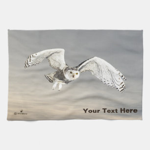 Snowy Owl Tea Towel