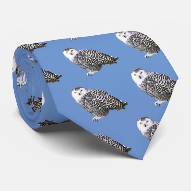Snowy Owl Tie (Rolled)