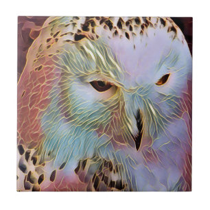SNOWY OWL TILE