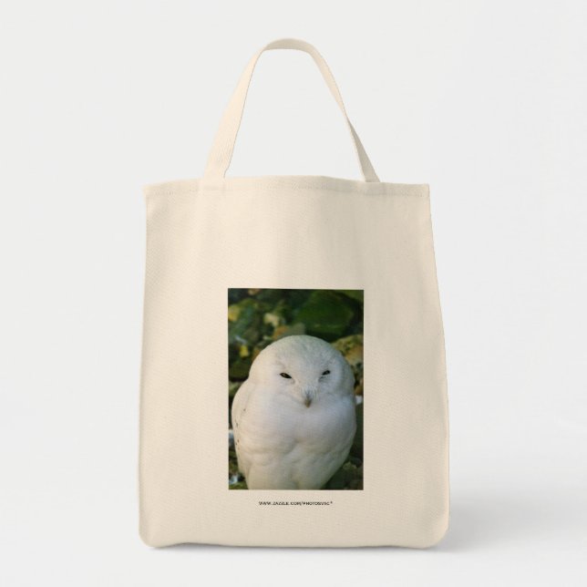 Snowy Owl Tote Bag (Front)
