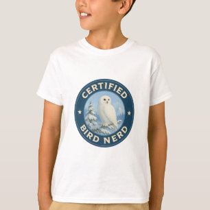 Snowy Owl Vintage Badge T-Shirt