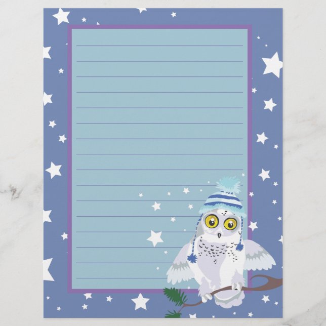 Snowy Owl~winter night (Front)