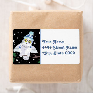 Snowy Owl with Winter Hat