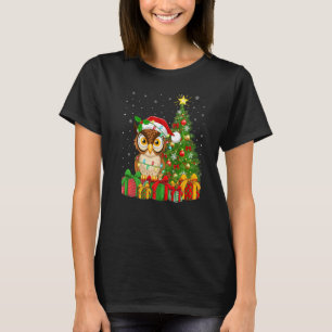 Snowy Owl Xmas Holiday Santa Snowy Owl Christmas T-Shirt