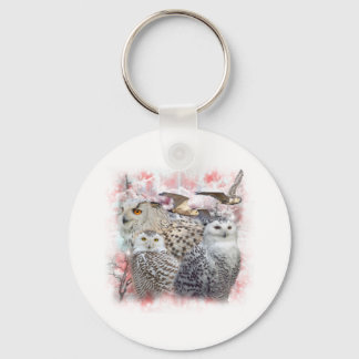 Snowy Owls Key Ring